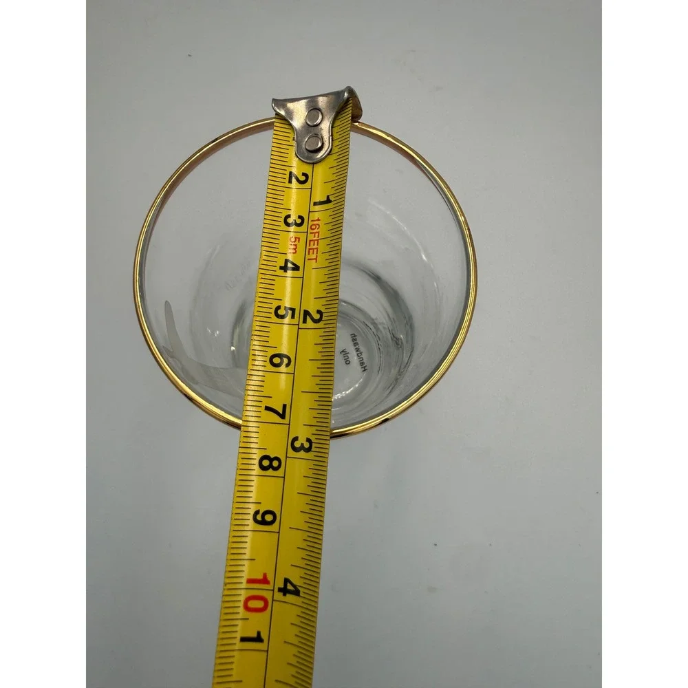 Jonathan Adler Giraffe Highball Glass Gold Rim White Geometric‎ Animal Barware